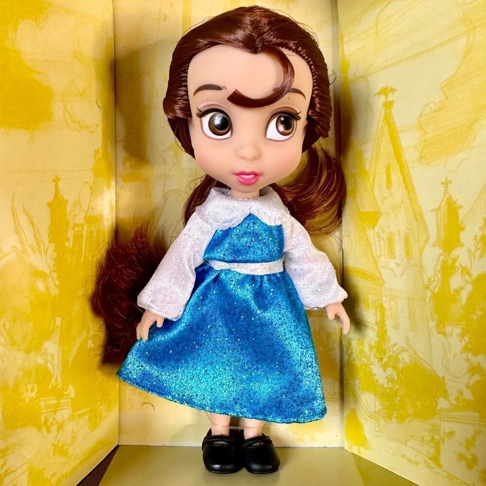 NEW Belle Beauty & The Beast Mini Doll 2023 Disney Animators Collection 5'' NWOP